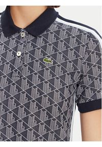 Lacoste Polo DF3364 Granatowy Slim Fit. Typ kołnierza: polo. Kolor: niebieski. Materiał: bawełna, syntetyk #3