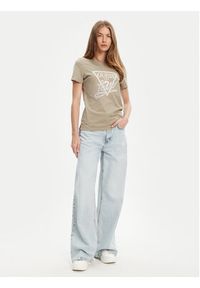 Guess T-Shirt W5YI40 I3Z14 Zielony Regular Fit. Kolor: zielony. Materiał: bawełna #5
