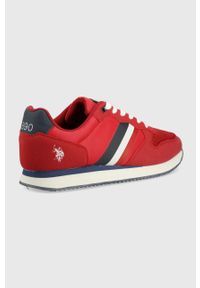 U.S. Polo Assn. sneakersy kolor czerwony. Zapięcie: sznurówki. Kolor: czerwony. Materiał: guma #3