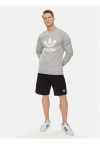 Adidas - adidas Bluza Adicolor Classics Trefoil Crewneck Sweatshirt IA4857 Szary Regular Fit. Kolor: szary. Materiał: bawełna #4