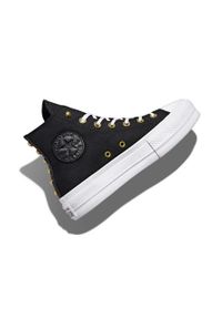 Converse trampki Chuck Taylor All Star Lift damskie kolor czarny A05453C. Nosek buta: okrągły. Zapięcie: sznurówki. Kolor: czarny. Materiał: guma. Obcas: na platformie. Styl: klasyczny #3