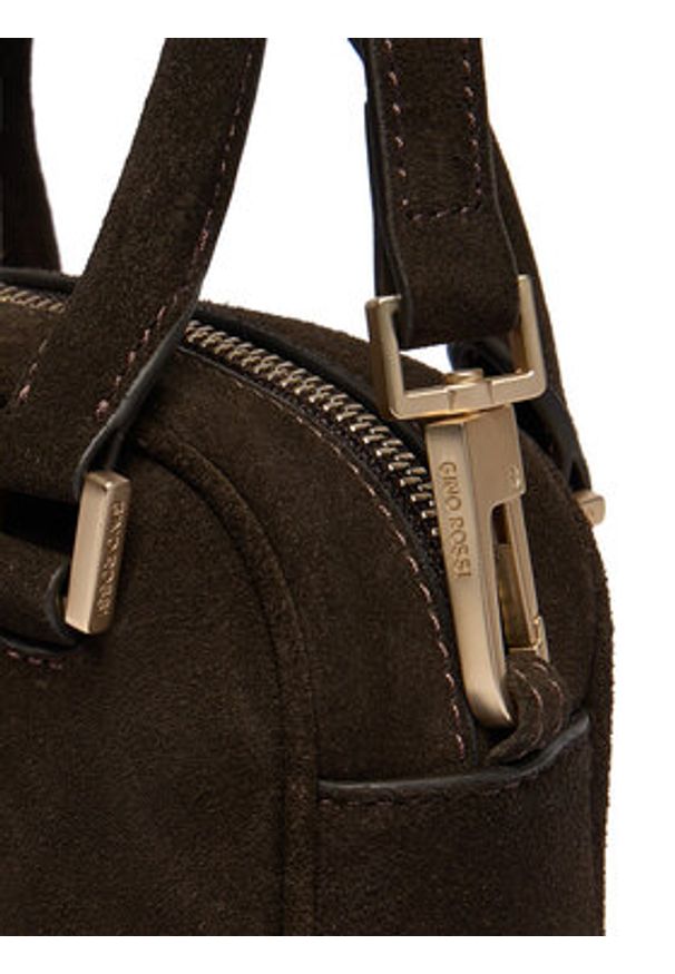 Gino Rossi - GINO ROSSI Torebka EO-LA224-19318 Brązowy. Kolor: brązowy. Materiał: zamszowe, skórzane