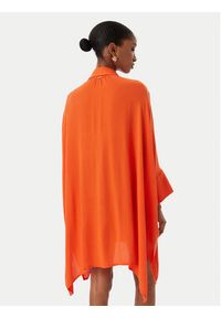LOLA CASADEMUNT Sukienka koszulowa LS2615008 Pomarańczowy Oversize. Kolor: pomarańczowy. Materiał: wiskoza. Typ sukienki: koszulowe, oversize #3