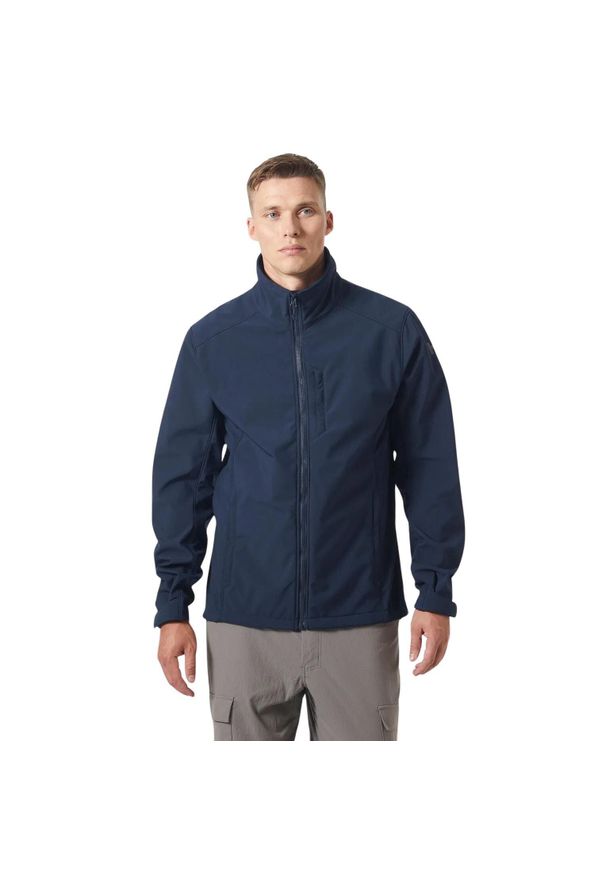 Kurtka męska softshell Helly Hansen r. XL. Kolor: czarny, niebieski, wielokolorowy. Materiał: softshell. Sport: turystyka piesza