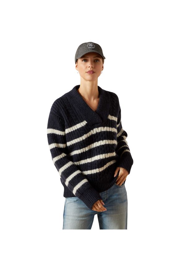 Sweter damski Ariat Arley. Kolor: niebieski. Materiał: polar. Sezon: zima