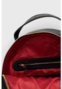 Love Moschino plecak damski kolor czarny mały gładki. Kolor: czarny. Wzór: gładki #5