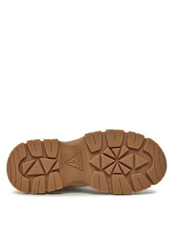 Guess Botki FL8BEO ELE12 Écru. Materiał: skóra