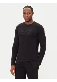 EA7 Emporio Armani Longsleeve 7M000900 AF10373 UC001 Czarny Regular Fit. Kolor: czarny. Materiał: bawełna. Długość rękawa: długi rękaw