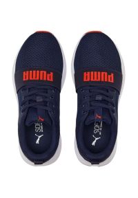 Buty Puma Wired Run Jr 374214 21 niebieskie. Okazja: na co dzień. Zapięcie: sznurówki. Kolor: niebieski. Materiał: guma. Szerokość cholewki: normalna. Sport: bieganie