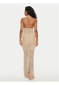 Guess Sukienka codzienna Sophie W4GK24 Z3E60 Beżowy Slim Fit. Okazja: na co dzień. Kolor: beżowy. Materiał: syntetyk, bawełna. Typ sukienki: proste. Styl: casual #6