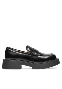 Badura Loafersy WFA2588-1Z Czarny. Kolor: czarny. Materiał: lakier, skóra