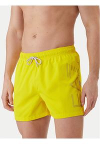 EA7 Emporio Armani Szorty kąpielowe 7M002001 AF14497 M2004 Żółty Regular Fit. Kolor: żółty. Materiał: syntetyk #1