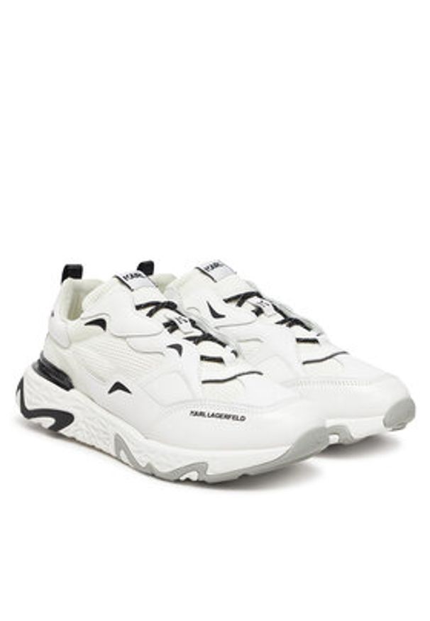 Karl Lagerfeld - KARL LAGERFELD Sneakersy KL52424 Biały. Kolor: biały. Materiał: skóra