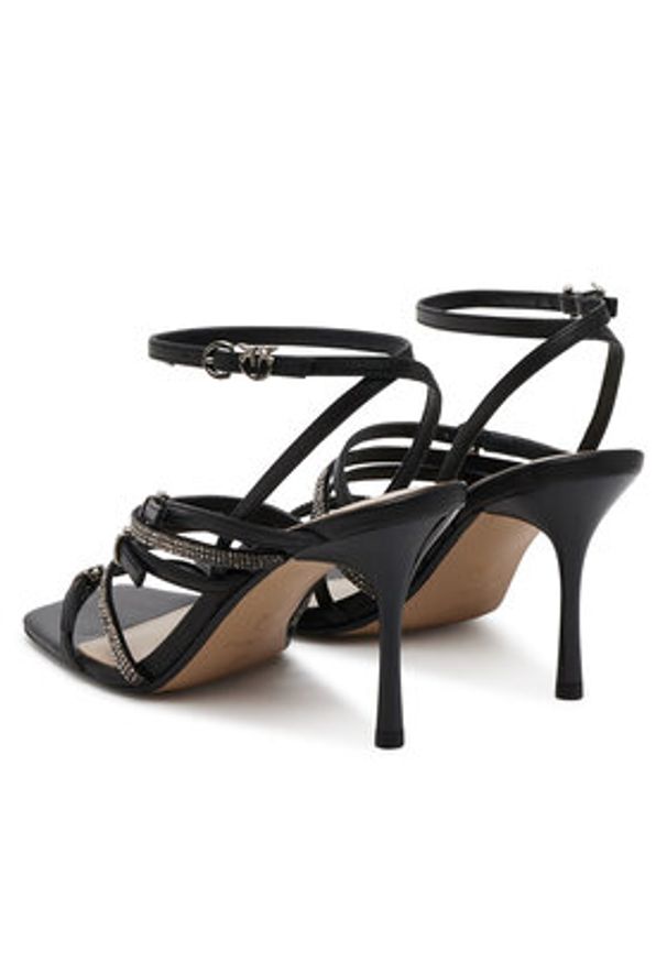 Pinko - PINKO Sandały Lisa 01 SD0301 P077 Czarny. Kolor: czarny. Materiał: skóra