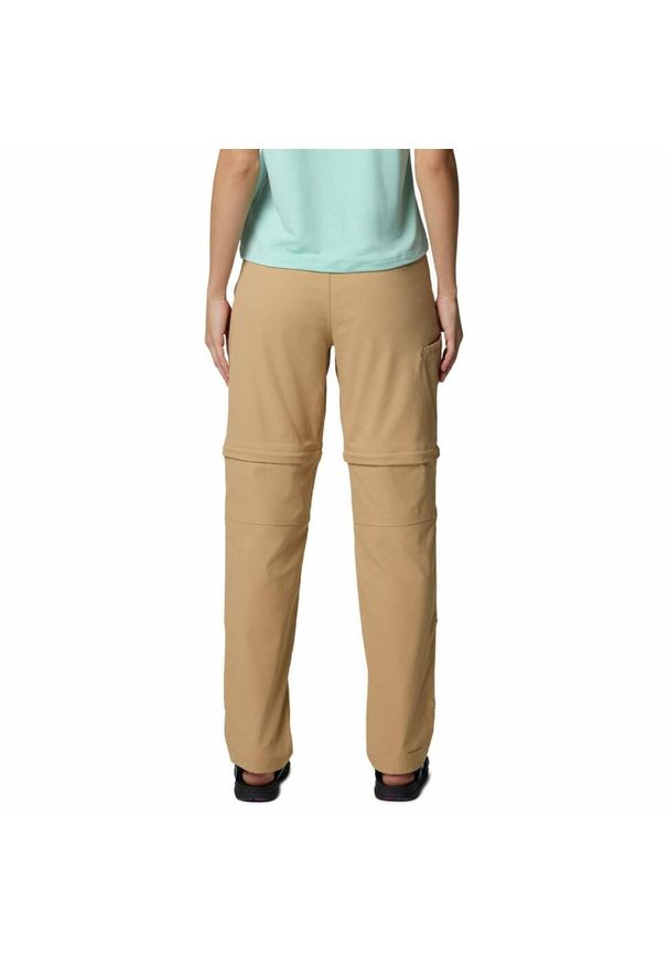 columbia - Spodnie z odpinanymi nogawkami damskie Columbia Leslie Falls Convertible Pant. Kolor: beżowy