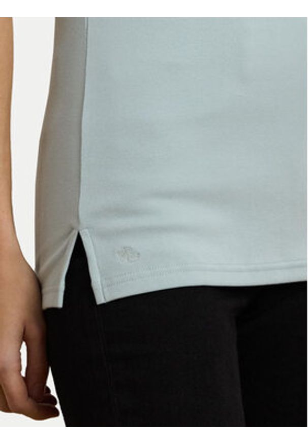 Lauren Ralph Lauren - LAUREN RALPH LAUREN Bluzka 200654963187 Błękitny Slim Fit. Kolor: niebieski. Materiał: bawełna