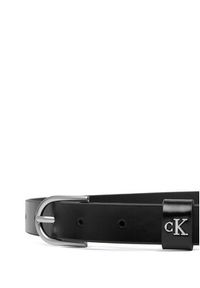 Calvin Klein Pasek Rounded Buckle Ck Loop 25Mm LV04F7107G Czarny. Kolor: czarny. Materiał: skóra #3