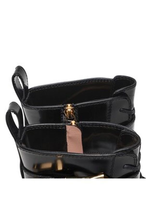 Alberta Ferretti Trzewiki 22251A6101 8005 Czarny. Kolor: czarny. Materiał: skóra