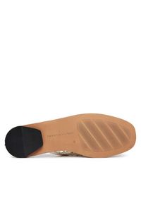 TOMMY HILFIGER - Tommy Hilfiger Klapki Hilfiger Leather Mix Flat Mule FW0FW09280 Kremowy. Kolor: kremowy. Materiał: skóra #5