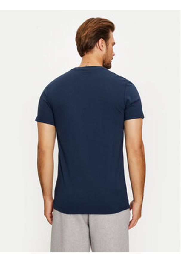 Ellesse T-Shirt SHX20952 Granatowy Regular Fit. Kolor: niebieski. Materiał: bawełna