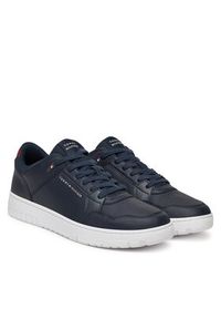 TOMMY HILFIGER - Tommy Hilfiger Sneakersy Basket Core Lite Lth Mix FM0FM05518 Granatowy. Kolor: niebieski. Materiał: skóra #6