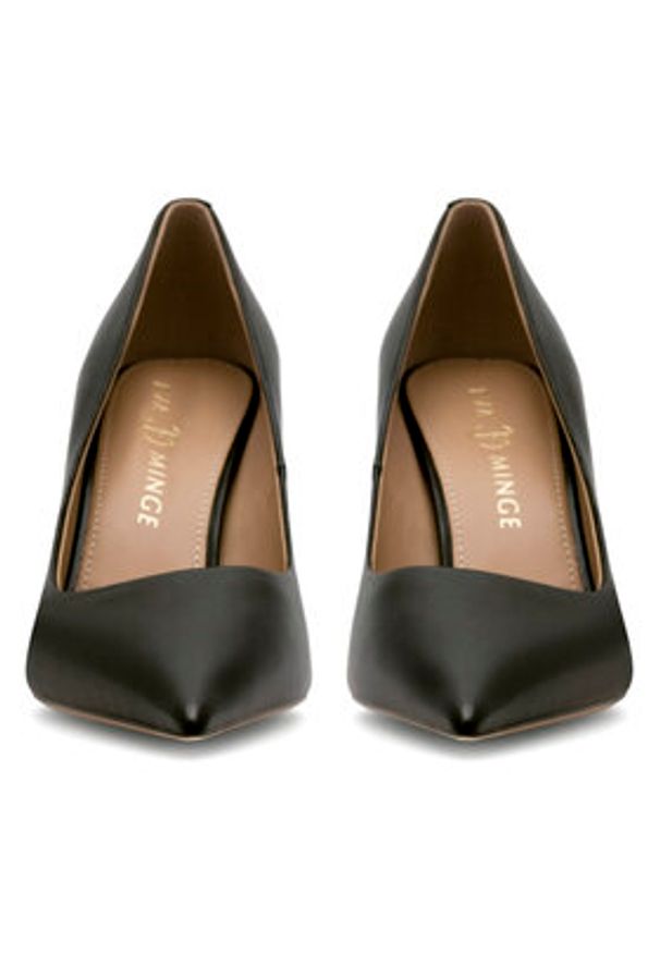 Eva Minge Szpilki EVORA-V1278-08-8 Czarny. Kolor: czarny. Materiał: skóra. Obcas: na szpilce