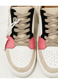 BUSCEMI - Skórzane sneakersy Air Jon Low Cocco. Nosek buta: okrągły. Zapięcie: sznurówki. Kolor: beżowy. Materiał: skóra. Wzór: kolorowy #2