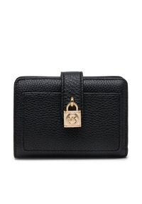 MICHAEL Michael Kors Mały Portfel Damski 32S5GETD1L Czarny. Kolor: czarny. Materiał: skóra