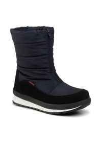 Śniegowce CMP Kids Rae Snow Boots Wp 39Q4964J Black Blue N950. Kolor: niebieski. Materiał: materiał