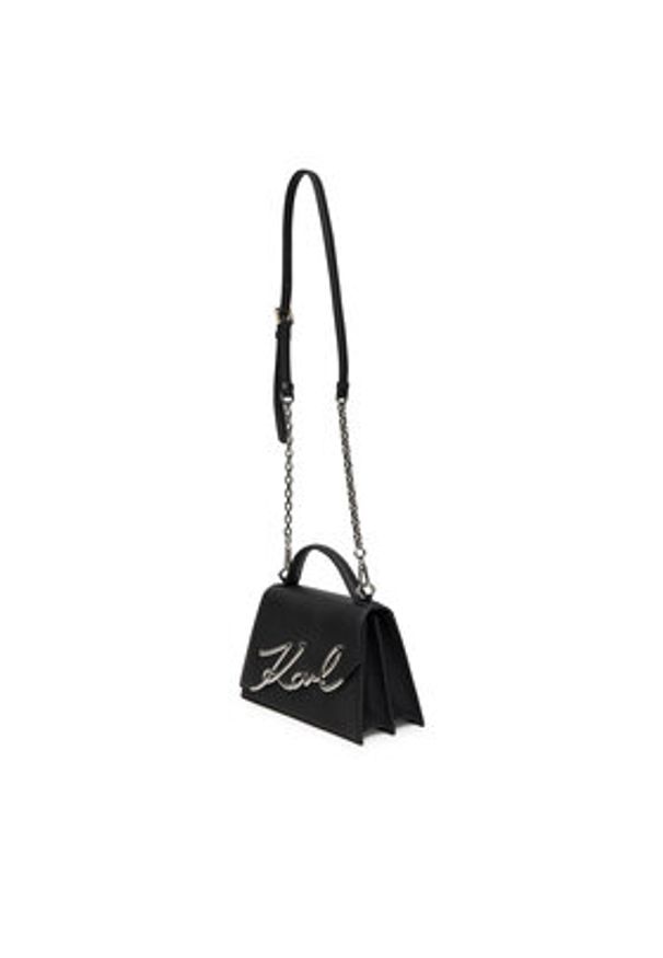 Karl Lagerfeld - KARL LAGERFELD Torebka A1W30036 Czarny. Kolor: czarny. Materiał: skórzane