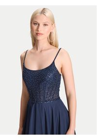 Hey Kyla Sukienka wieczorowa 5AK023HK Granatowy Regular Fit. Kolor: niebieski. Materiał: syntetyk. Styl: wizytowy #6