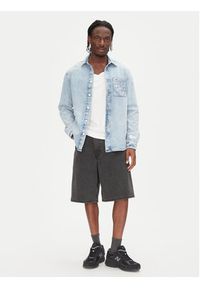 Tommy Jeans Koszula jeansowa DM0DM21362 Niebieski Regular Fit. Kolor: niebieski. Materiał: bawełna #4
