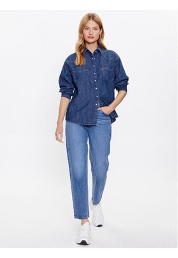 Levi's® Koszula jeansowa Donovan Western A5974-0007 Granatowy Relaxed Fit. Kolor: niebieski. Materiał: bawełna, jeans