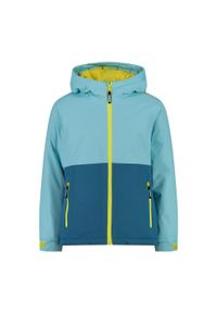 Kurtka z kapturem dla dziewczynki z ripstopu CMP. Typ kołnierza: kaptur. Kolor: niebieski. Sport: turystyka piesza #2