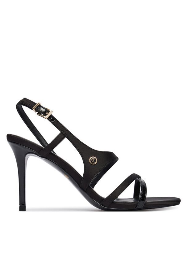 Just Cavalli Sandały 80RA3S27 ZSE44 Czarny. Kolor: czarny. Materiał: materiał