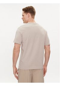 Calvin Klein T-Shirt Line Logo K10K112489 Beżowy Regular Fit. Kolor: beżowy. Materiał: bawełna #4