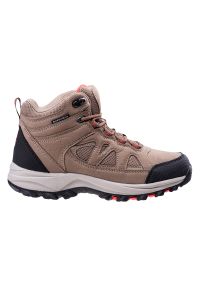Hi-tec - Buty trekkingowe damskie Hi-Tec Lamite Mid WP Wo's - brązowe, Rozmiar buta 38. Kolor: brązowy. Materiał: guma, syntetyk, materiał. Szerokość cholewki: normalna. Styl: klasyczny, wakacyjny