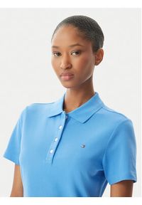 TOMMY HILFIGER - Tommy Hilfiger Polo 1985 WW0WW43225 Niebieski Slim Fit. Typ kołnierza: polo. Kolor: niebieski. Materiał: bawełna #2