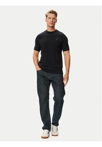 Karl Lagerfeld - KARL LAGERFELD T-Shirt 755750 563221 Granatowy Regular Fit. Typ kołnierza: dekolt w karo. Kolor: niebieski. Materiał: bawełna #4