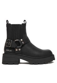 Replay - REPLAY Botki GWL68.000.C0007S Czarny. Kolor: czarny. Materiał: skóra #1
