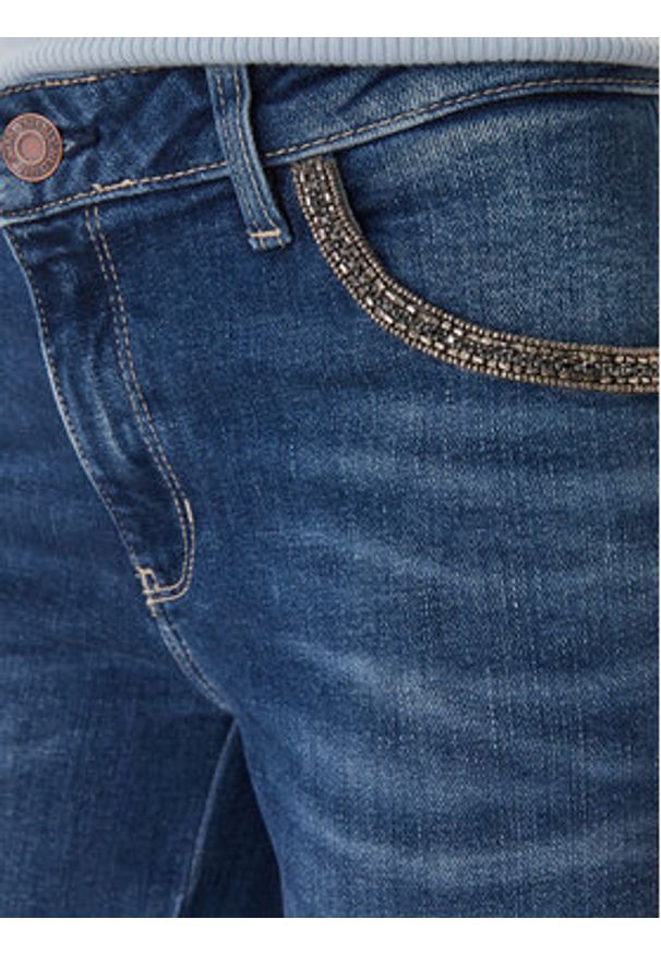 Guess Jeansy W6RA15 D6883 Granatowy Straight Leg. Kolor: niebieski