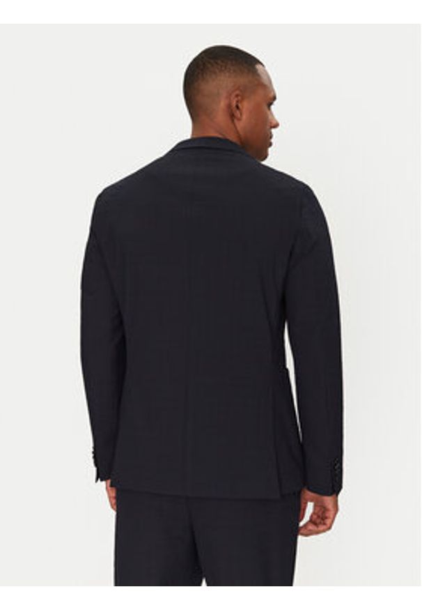 BOSS Marynarka C-Hanry-252 50540784 Granatowy Slim Fit. Kolor: niebieski. Materiał: syntetyk