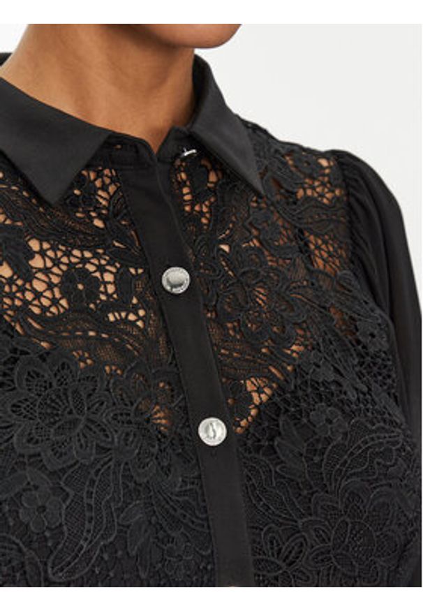 Morgan Sukienka codzienna 251-RISLO Czarny Regular Fit. Okazja: na co dzień. Kolor: czarny. Materiał: syntetyk. Typ sukienki: proste. Styl: casual