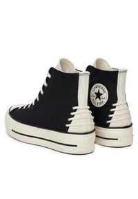 Converse Trampki Chuck Taylor All Star Lift Platform Crafted Laces A12552C Czarny. Kolor: czarny. Materiał: materiał. Obcas: na platformie #4