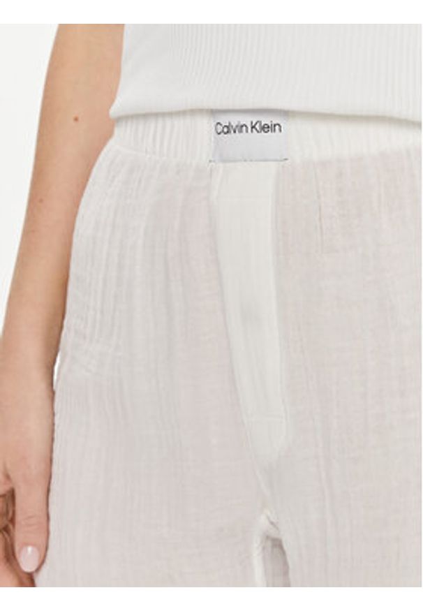 Calvin Klein Underwear Szorty materiałowe 000QS7139E Biały. Kolor: biały. Materiał: bawełna