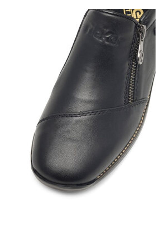 Rieker Półbuty 44265-00 Czarny. Kolor: czarny. Materiał: skóra