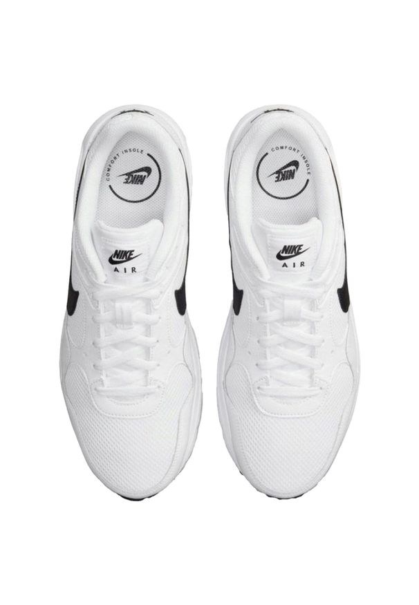 Nike - Męskie Skórzane Buty Treningowe Air Max SC. Kolor: biały. Materiał: skóra. Sezon: zima