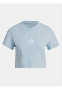 Adidas - adidas T-Shirt ALL SZN 3-Stripes IY6846 Niebieski Slim Fit. Kolor: niebieski. Materiał: bawełna #3