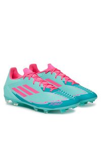 Adidas - adidas Buty do piłki nożnej F50 League Messi Firm/Multi-Ground IH0928 Turkusowy. Kolor: turkusowy. Materiał: materiał #2