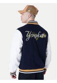 New Era Kurtka bomber Yankees MLB Floral 60596332 Granatowy Regular Fit. Kolor: niebieski. Materiał: wełna #6